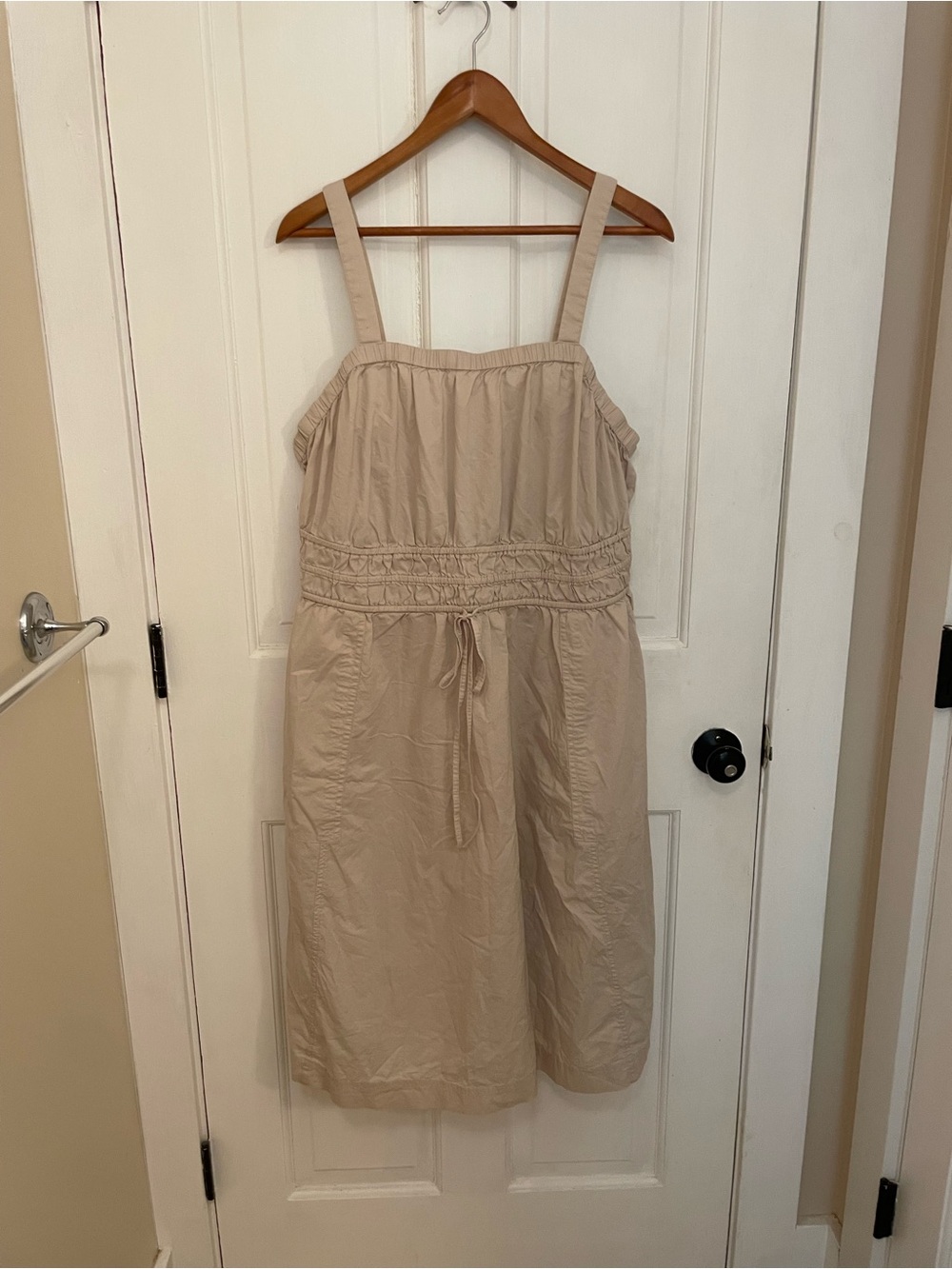 Universal Thread Beige Elastic-Waist Dress